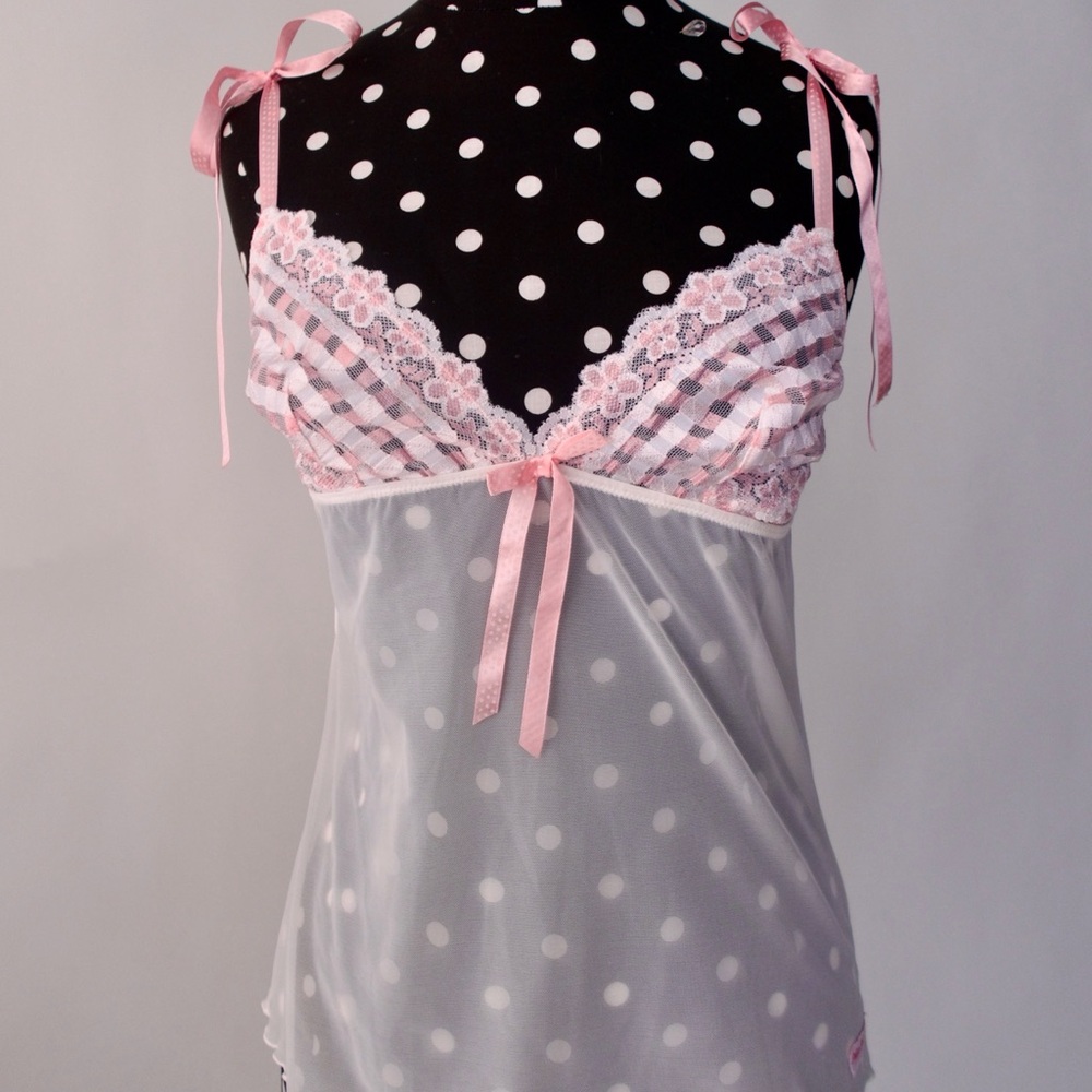 y2k Pink Gingham Camisole